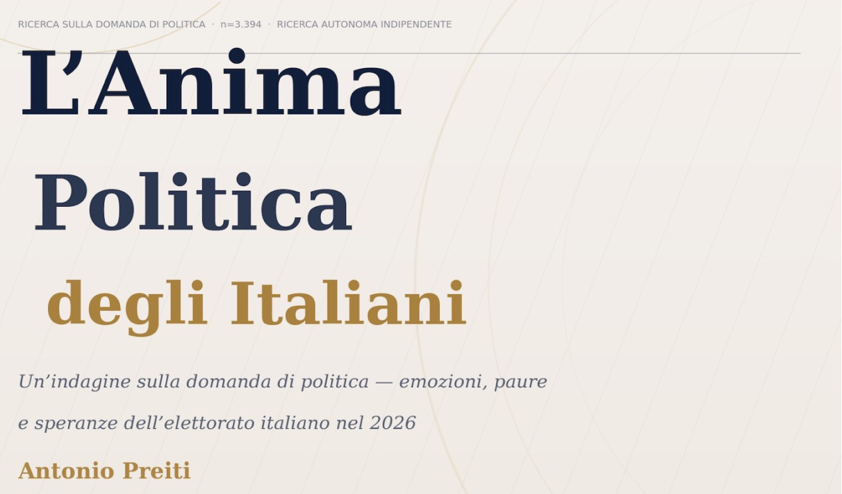 L’Italia che torna a cercare la politica: una ricerca inedita
