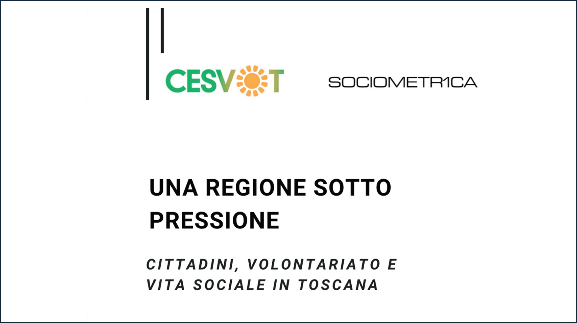 Sotto pressione, ma non soli